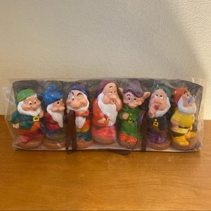 Vintage 90’s Disney 7 Dwarfs Rubber Squeaky Figures
